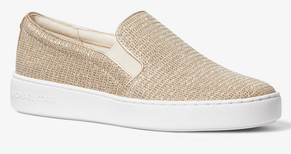 Michael Kors Women's Keaton Slip On Shoes Champagne Glitter - size 8 M - Thumbnail 3