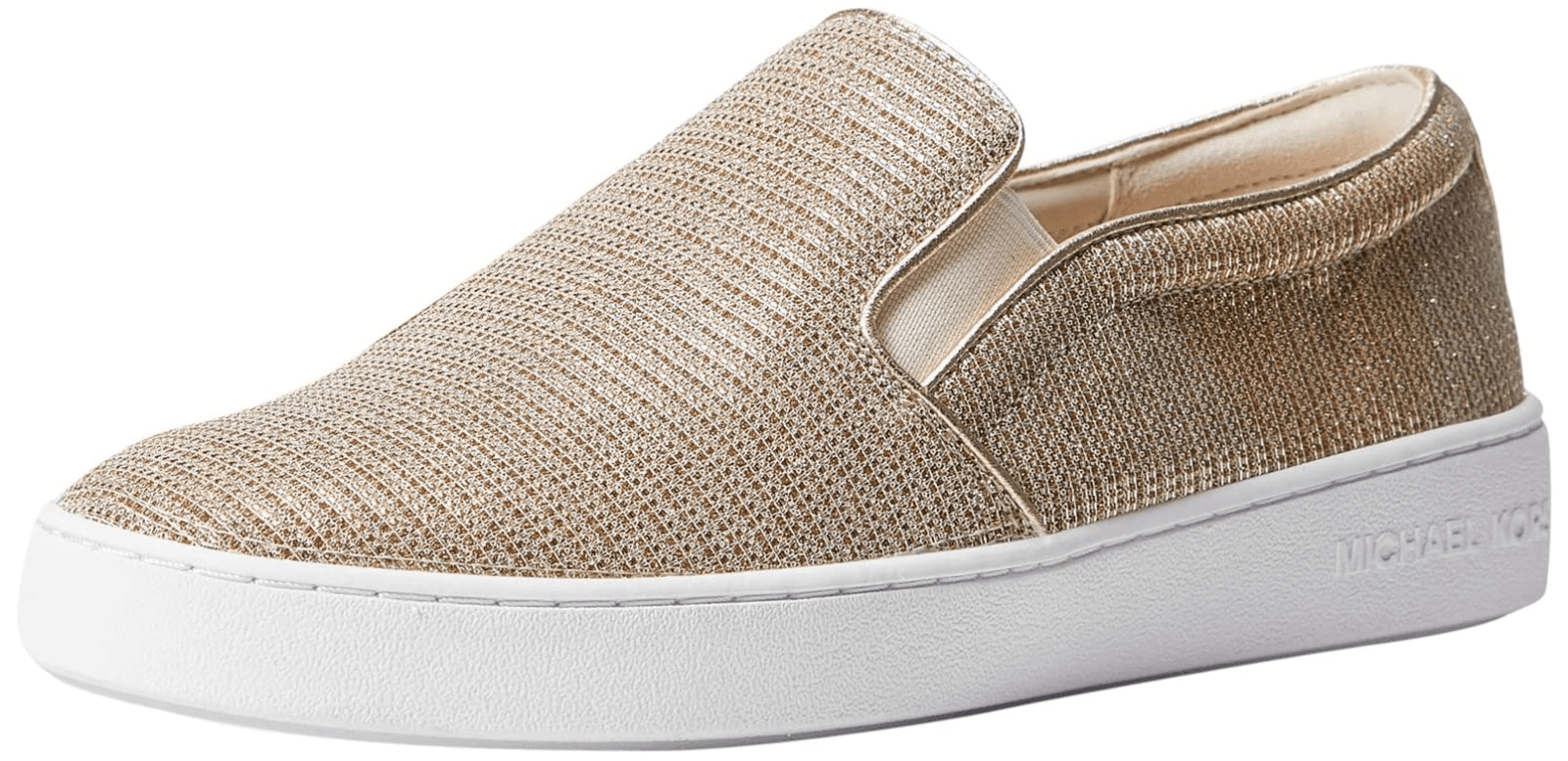 Michael Kors Women's Keaton Slip On Shoes Champagne Glitter - size 8 M - Image 1