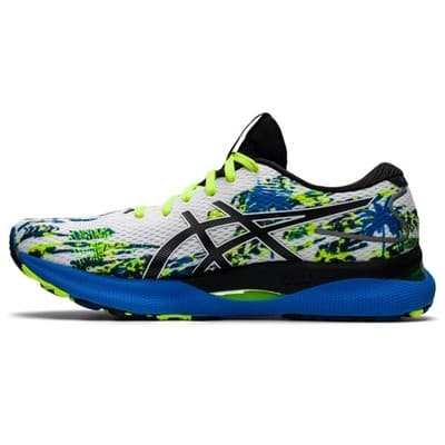 ASICS Gel Nimbus 24 Men's Running Shoes, White/Black Size 9 M - Thumbnail 3