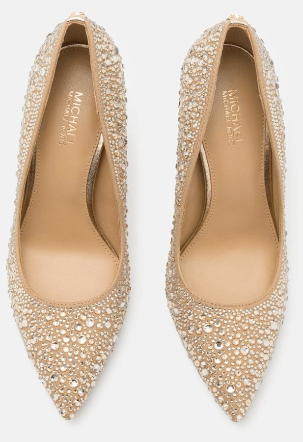 Michael Kors Alina Flex High Pump Women's Shoes High Heel Pale Gold 8 M - Thumbnail 4