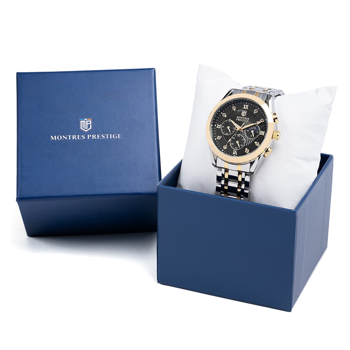 INVICTA X MONTRES PRESTIGE DIAMOND DIAL MOON-PHASE 40MM QUARTZ WATCH - Thumbnail 2