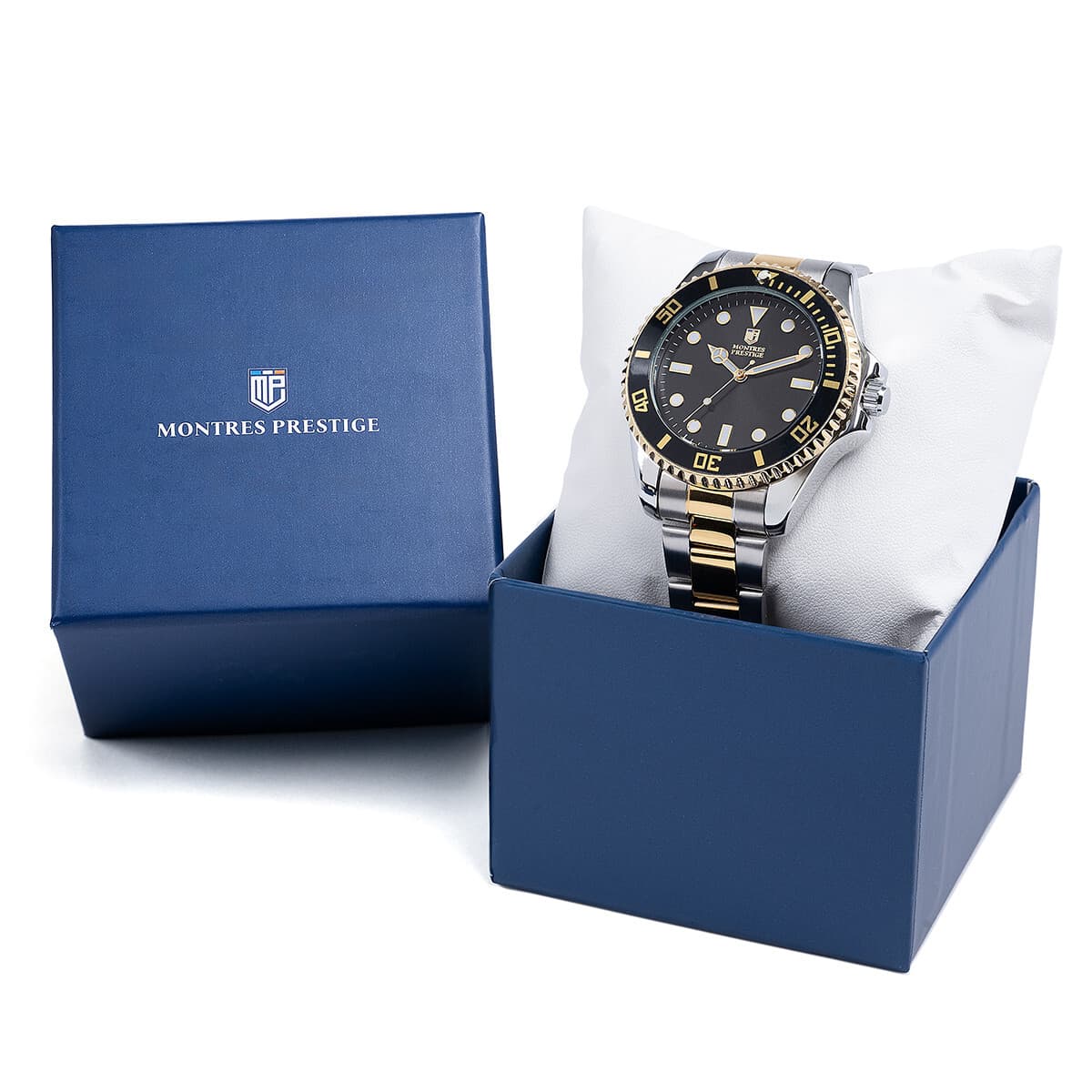 Men’s Invicta X Montres Prestige Watch – 42mm Stainless Steel Silver Gold Black - Thumbnail 2