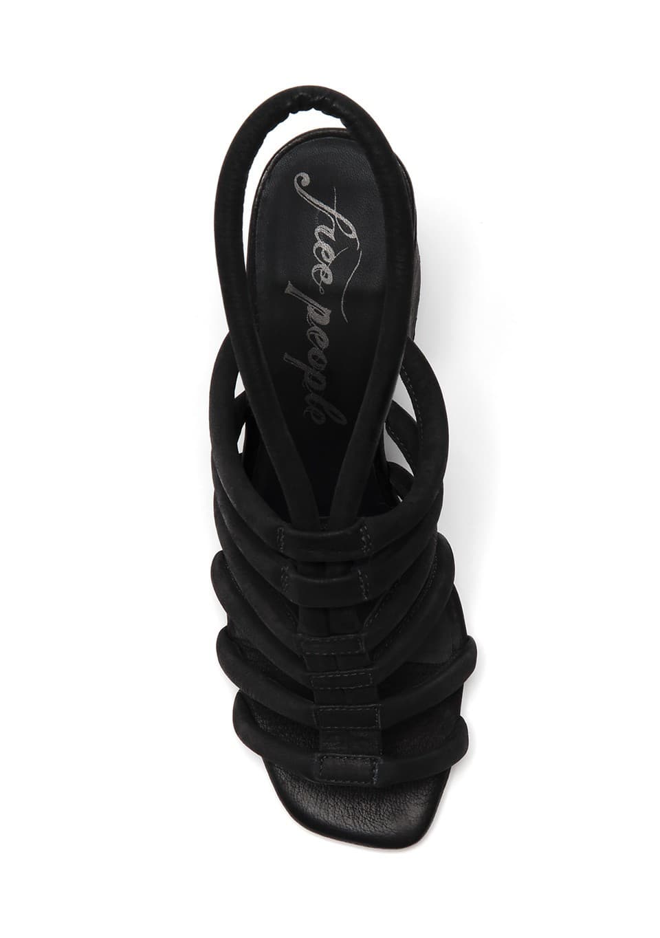 Free People Women's Colette Black Cinched Heel Sandals Sz 9 M - Thumbnail 6