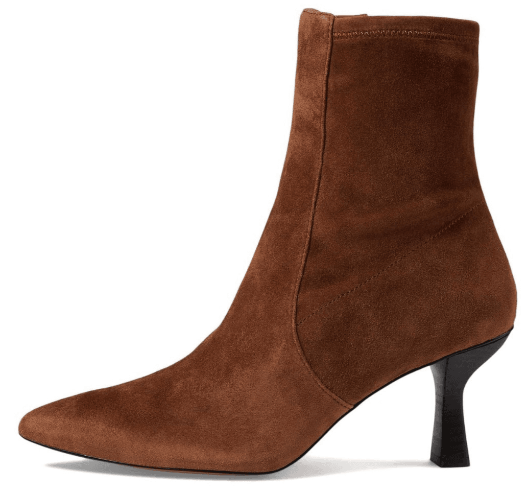 Madewell Women's Ophelia High Dressey Boot-Suede Fashion, Dark Coffee, 9 Narrow - Thumbnail 2
