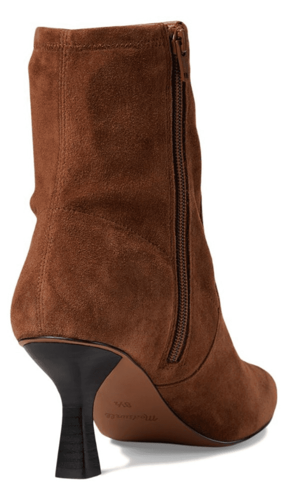 Madewell Women's Ophelia High Dressey Boot-Suede Fashion, Dark Coffee, 9 Narrow - Thumbnail 4
