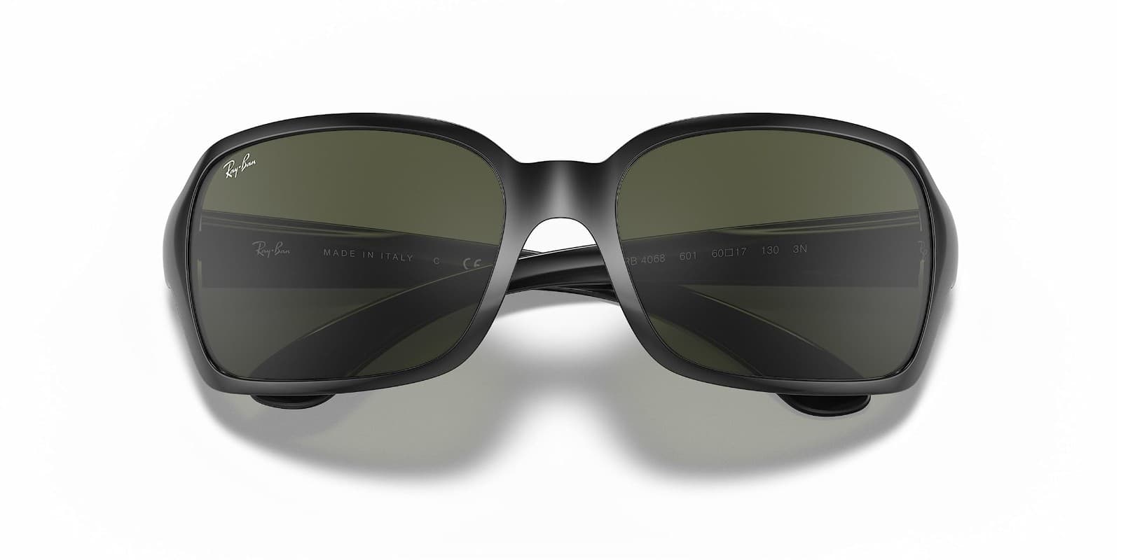 Ray-Ban RB4068 Polished Black/G-15 Green 60 mm Sunglasses RB4068 601 60-17 - Thumbnail 6