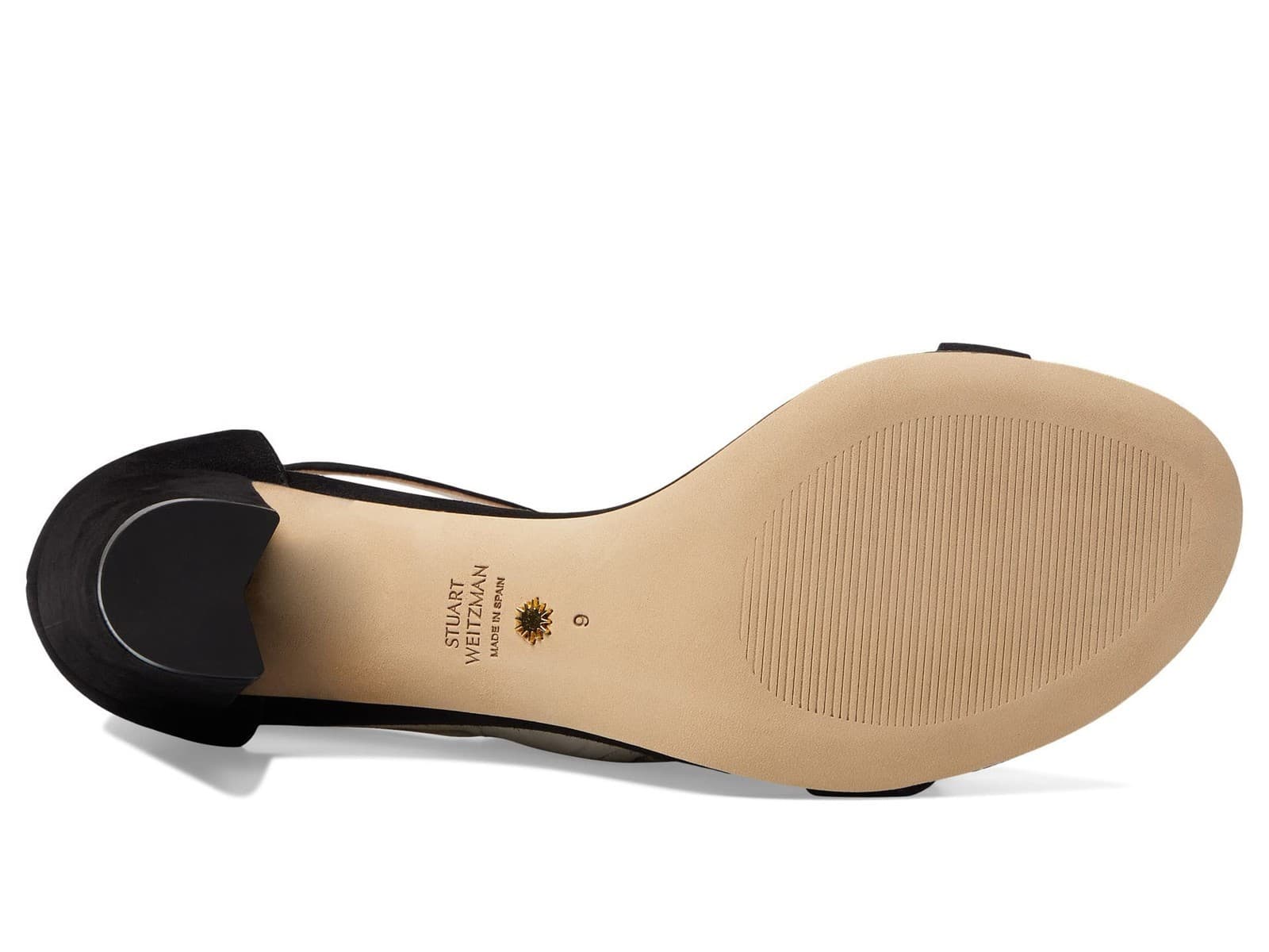 Stuart Weitzman Nearlynude Crystal Nova Sandal Black/Clear 9.5 B - Thumbnail 5