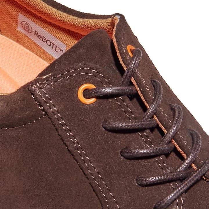 Timberland Men's City Groove Brogue Dark Chocolate Suede Oxford Shoes 9 M - Thumbnail 4