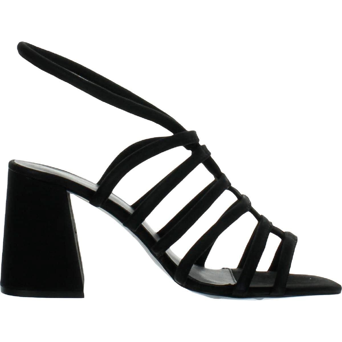 Free People Women's Colette Black Cinched Heel Sandals Sz 9 M - Thumbnail 2