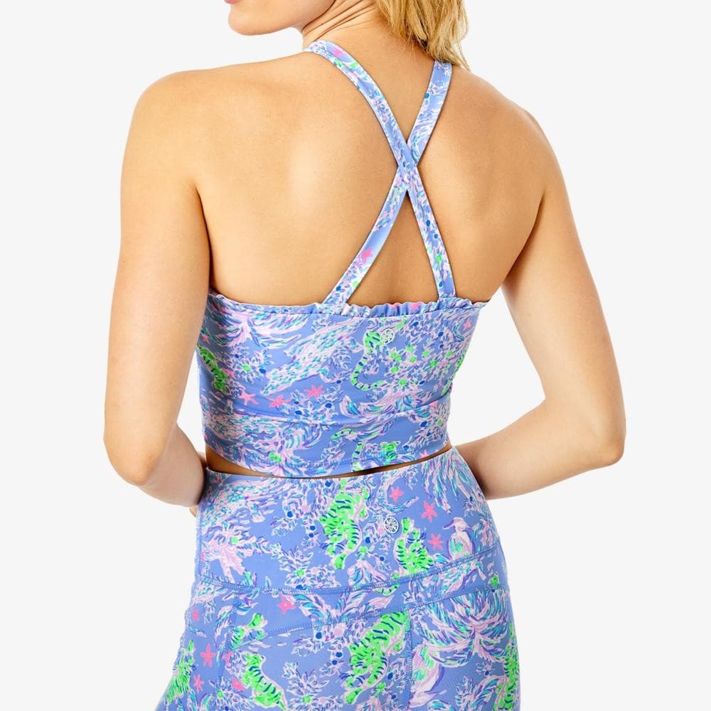 NWT Lilly Pulitzer Luxletic Leticia Bra Tank Top UPF 50+ Large - Thumbnail 4
