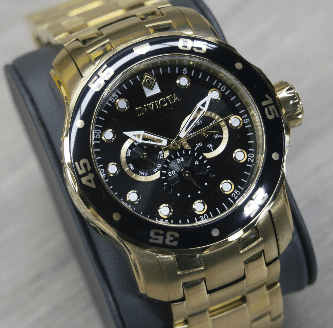 INVICTA 48mm PRO DIVER SCUBA GOLD Chronograph Stainless Steel, Water Resistant - Thumbnail 2