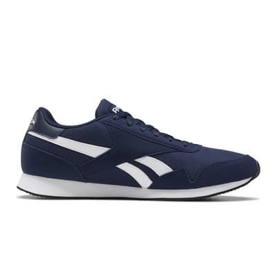 Sz Reebok Royal Classic Jogger 3.0 Shoes Navy White Black 11.5 Men 12.5 Women - Thumbnail 2