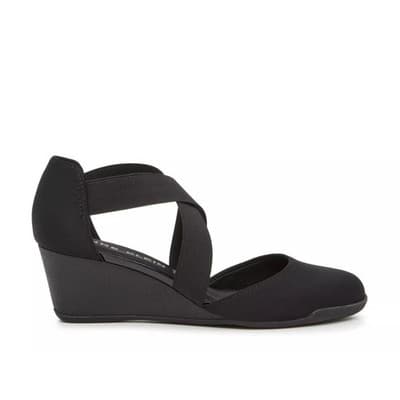 Anne Klein Ted Wedge Pump Women's Shoes - Black 8.5 M - Thumbnail 3