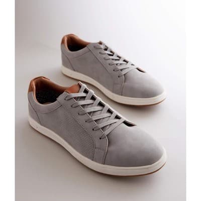 Steve Madden Men’s Blitto Gray Nubk Lace-Up casual shoes Sneakers, Size 9.5 M - Thumbnail 2