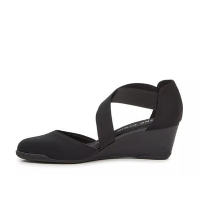 Anne Klein Ted Wedge Pump Women's Shoes - Black 8.5 M - Thumbnail 4