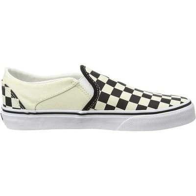VANS CLASSIC SLIP ON CHECKERBOARD VN000VOSAPK BLACK/ WHITE Men 5.5 Women 7 - Thumbnail 2