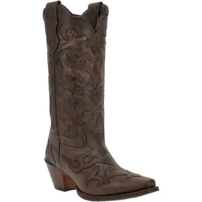Laredo Ladies Colbie Chocolate Western Boots Brown Leaher Size 9.5 M - Image 1