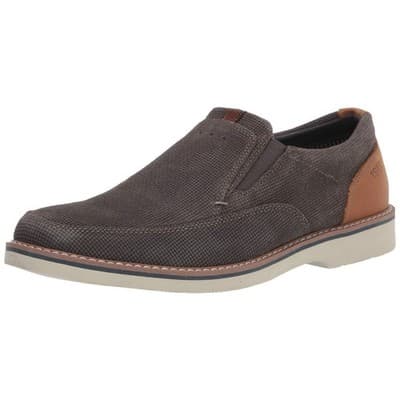 Nunn Bush Men's Barklay Moc Toe Slip-on Loafer with Comfort Gel 12 Wide - Thumbnail 2