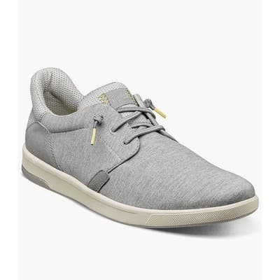 Florsheim Men's Crossover Canvas Plain Toe Slip On Sneaker Light Gray 8.5 M - Thumbnail 2