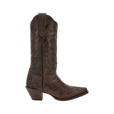 Laredo Ladies Colbie Chocolate Western Boots Brown Leaher Size 9.5 M - Thumbnail 2
