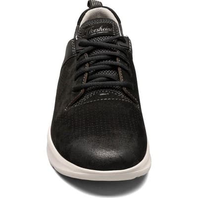 Florsheim Men's Studio Perf Toe Lace Up Sneaker, Black Nubuck, 9 Wide 3E - Thumbnail 2
