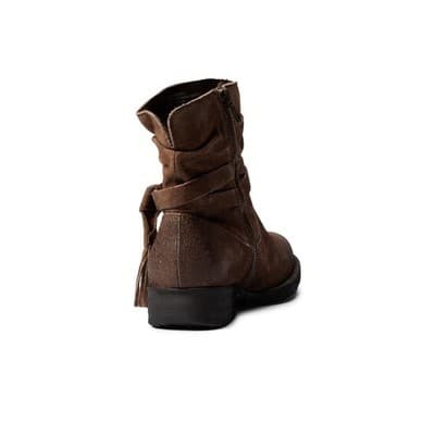 Born Kenya Ankle Boots Distressed Suede Taupe Womens Size 9.5 M - Thumbnail 4