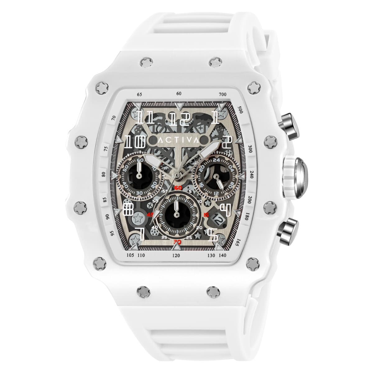 Activa Circuit X Invicta 44.3mm w/ Skeleton Dial PC Case Material White Watch - Image 1