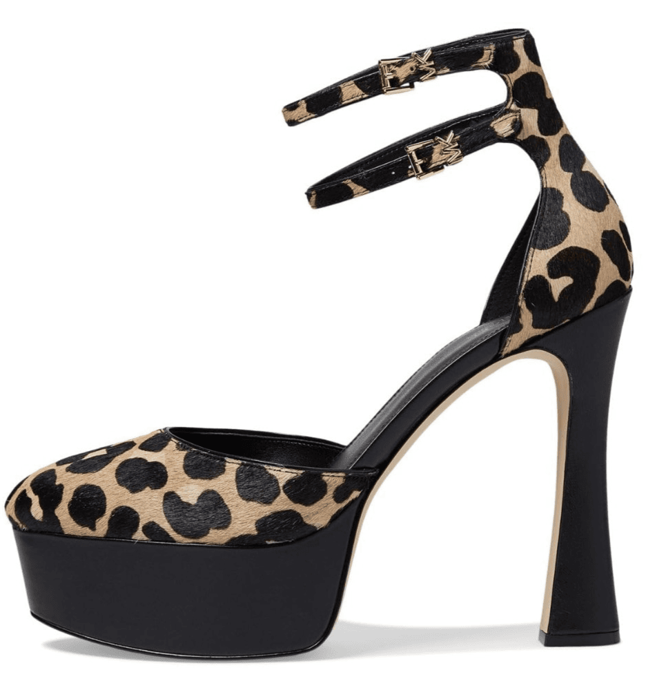 MICHAEL Michael Kors Martina Leopard Print Calf Hair Womens Platform Pump 10 M - Thumbnail 4