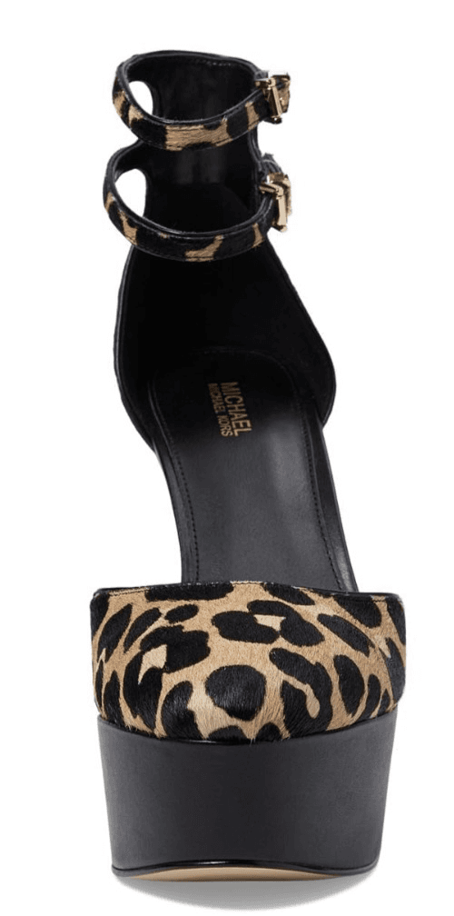 MICHAEL Michael Kors Martina Leopard Print Calf Hair Womens Platform Pump 10 M - Thumbnail 5