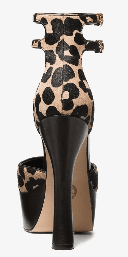 MICHAEL Michael Kors Martina Leopard Print Calf Hair Womens Platform Pump 10 M - Thumbnail 7