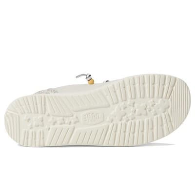Hey Dude Wendy Funk Jacquard Unisex Casual Shoes, White /blue Men 10.5- Women 12 - Thumbnail 6