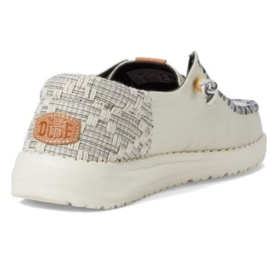 Hey Dude Wendy Funk Jacquard Unisex Casual Shoes, White /blue Men 10.5- Women 12 - Thumbnail 3