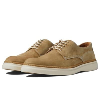 Bruno Magli Sandro Men's Oxford Shoes 9.5 M Beige Nubuck Leather Made in Italy - Image 1