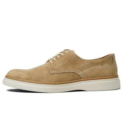 Bruno Magli Sandro Men's Oxford Shoes 9.5 M Beige Nubuck Leather Made in Italy - Thumbnail 2