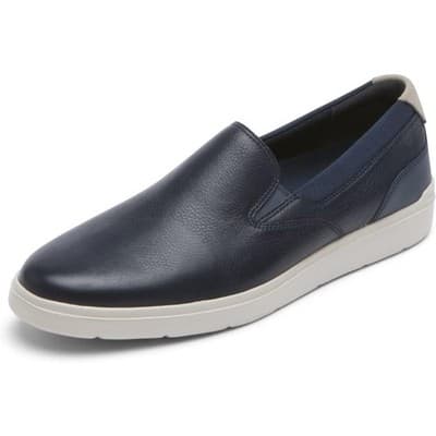 Rockport Men's Total Motion Court Slipon Navy Leather Sneakers Size 9.5 M - Image 1