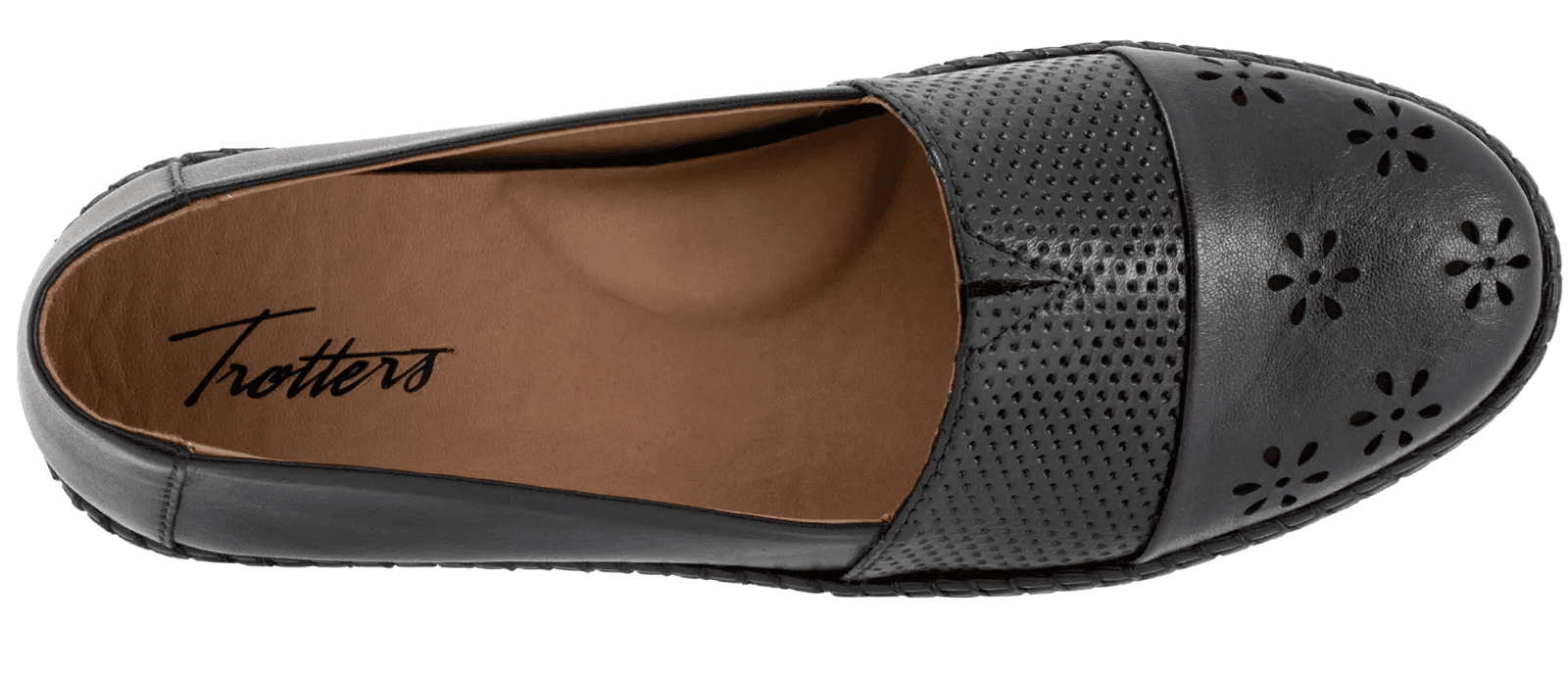 Trotters Women's Ruby Perf Loafers Black Leather 9.5 Narrow - Thumbnail 7