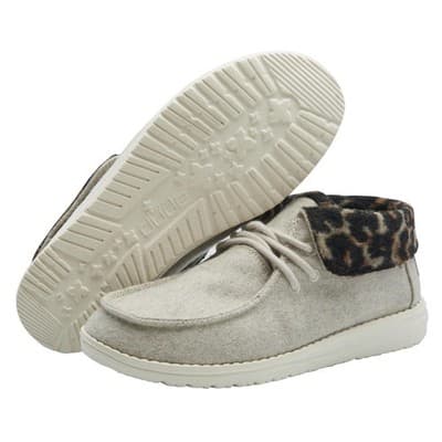 Hey Dude Women's Britt Ankle Booties Boots Grey Cheetah Size 9 M - Thumbnail 2