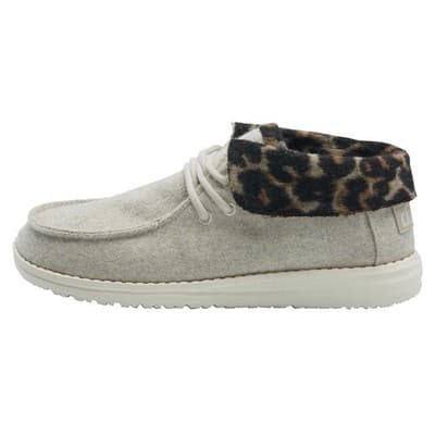 Hey Dude Women's Britt Ankle Booties Boots Grey Cheetah Size 9 M - Thumbnail 3