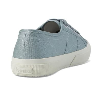 Superga 2750 Pearl Matte Canvas Grey Greenish Size Women 8.5 Low Top Shoes - Thumbnail 3