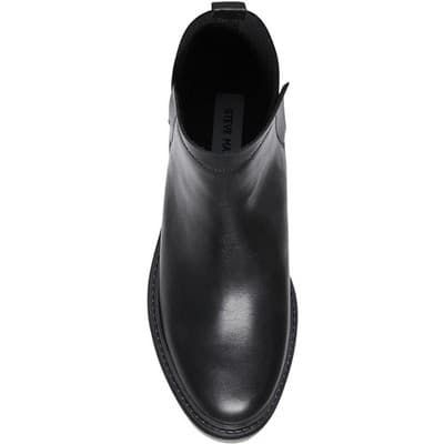 Steve Madden Moira Chelsea Boots Black Leather Lug Sole Women’s Size 7.5 - Thumbnail 4