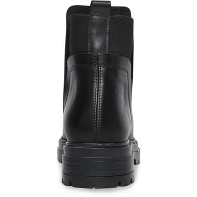 Steve Madden Moira Chelsea Boots Black Leather Lug Sole Women’s Size 7.5 - Thumbnail 6