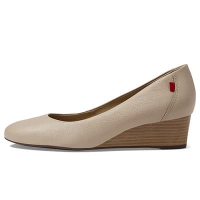 MARC JOSEPH NEW YORK Prospect Wedge Heel Sandal Women's US 8.5 M Nude Napa Soft - Thumbnail 2