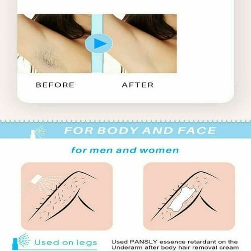 Herbal Gentle Hair Removal Spray Repair Nourish Permanent Hair Growth Inhibitor - Thumbnail 2