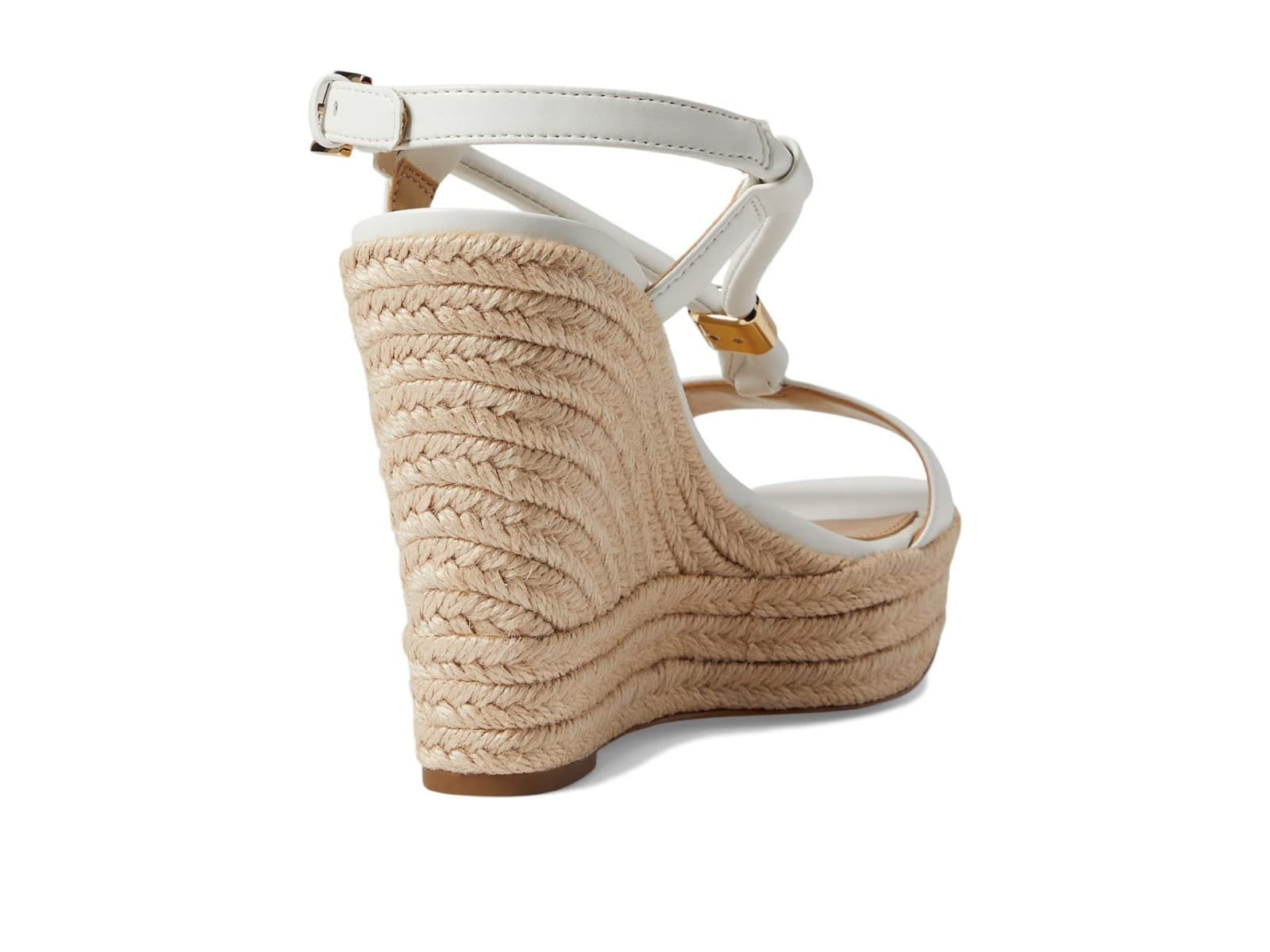 MICHAEL MICHAEL KORS Women's Annie Wedge Sandals Optic White Size 8.5 - Thumbnail 2