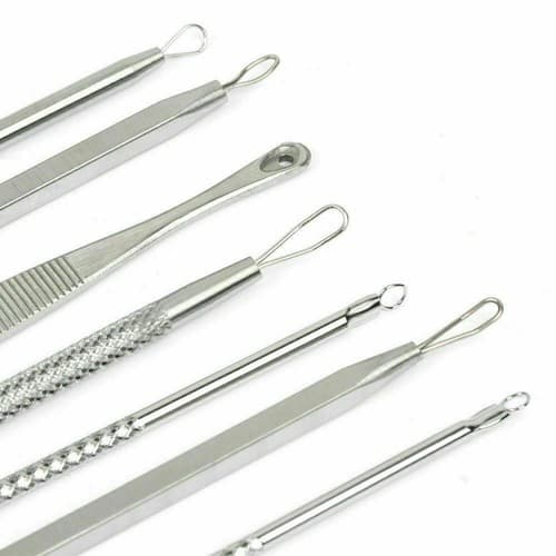 Acne Needle Blackhead Remover Pimple Blemish Comedone Extractor Tool Kit 7 Pcs - Thumbnail 5
