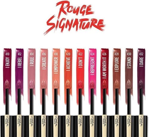 L'Oreal Paris Makeup Rouge Signature Matte Lip Stain (0.23Oz./7.0mL) *YOU PICK* - Image 1