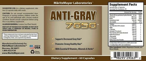 12 Packs Anti Gray Hair Saw Palmetto Catalase Max Strength Dietary Supplement - Thumbnail 2