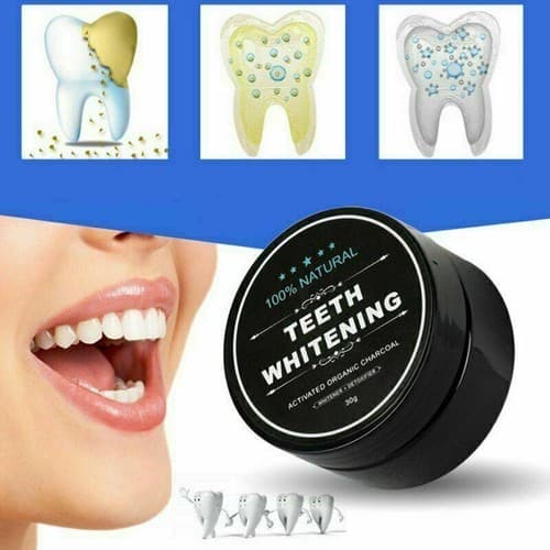 5 Pcs Organic Coconut Activated Charcoal Whitener Natural Teeth Whitening Powder - Thumbnail 2