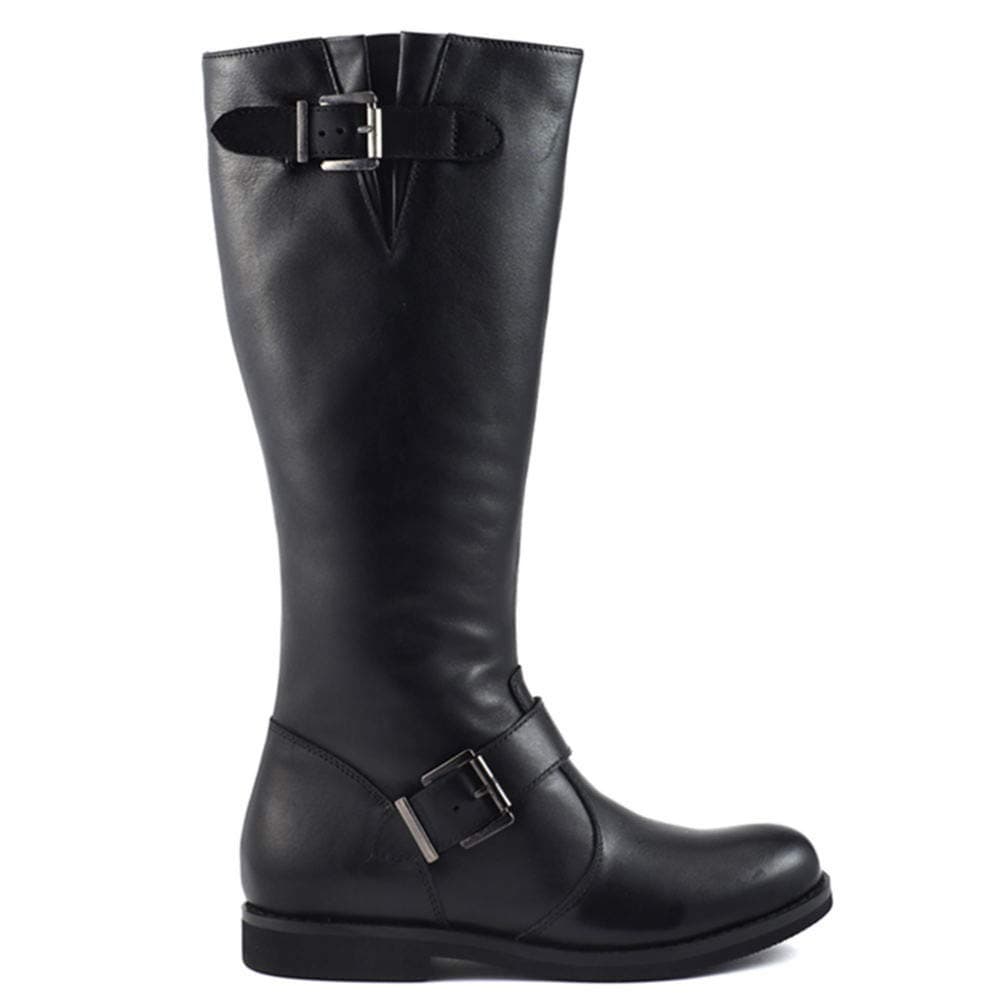 David Tate Alpine Women's boot Black Soft Calf 9.5 M - Thumbnail 4