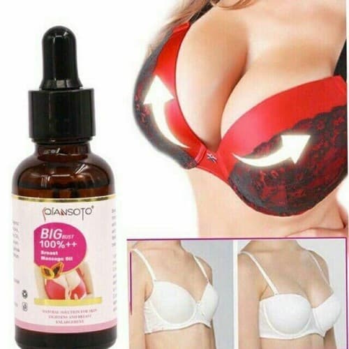 Qiansoto Papaya Chest Lift Up Firm Breast Enlargement Massage Essential Oil 40ml - Image 1